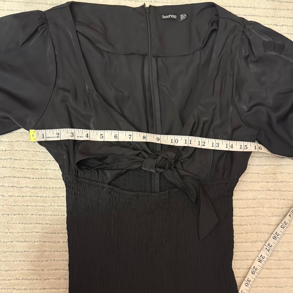 Boohoo Elegant Black Maxi Dress View 6